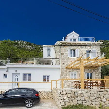 Dundo Pero - Four Bedroom With Swimming Pool And Sea View 别墅 Babino Polje